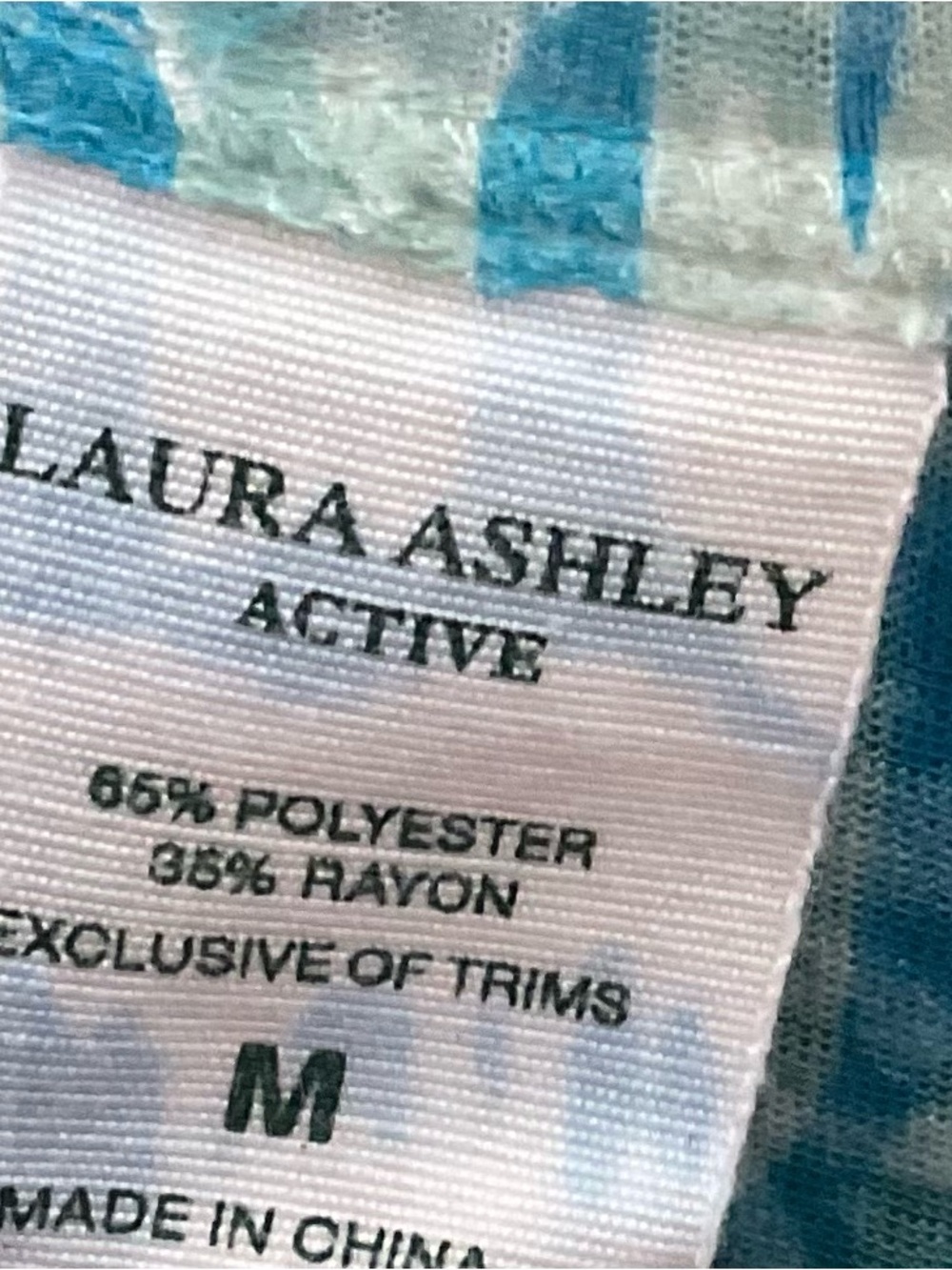 Laura Ashley Teal & Aqua Paisley Long Sleeve Tee - Picture 3 of 6